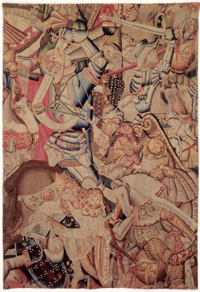Die Schlacht von Roncevaux, aus der Geschichte von Karl dem Großen von Flemish School