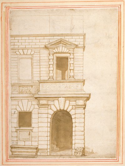 Die Fassade von Giulio Romanos Haus in Rom von Flemish School