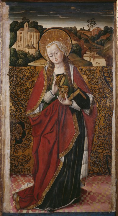 Triptychon, St. Maria Magdalena, rechte Tafel von Flemish School