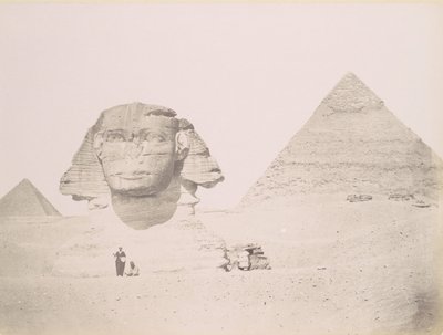 Pyramiden und die Sphinx, 1860er-70er Jahre, gedruckt ca. 1870 von Félix Bonfils