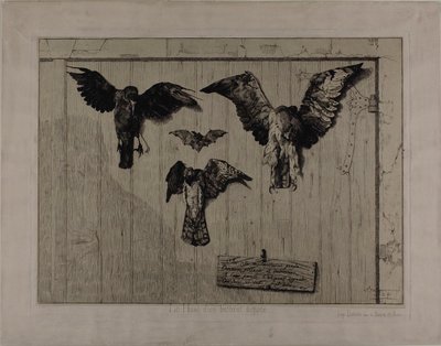 Der obere Teil einer Tür von Félix Henri Bracquemond