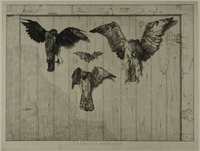 Der obere Teil einer Tür von Félix Henri Bracquemond