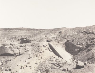Assouan Syène, Granitsteinbrüche - Altes Abbausystem von Félix Teynard