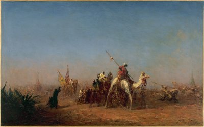 Karawane auf dem Weg nach Mekka, zwischen 1880 und 1885 von Félix Ziem