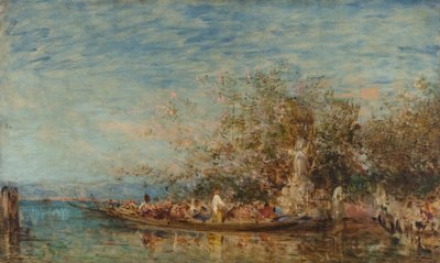 Opfergabe an die Madonna, 2. Hälfte des 19. Jahrhunderts von Félix Ziem
