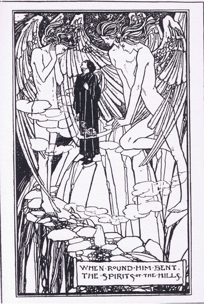 Als sich die Geister der Hügel um ihn bogen (Guinevere) von Florence Harrison