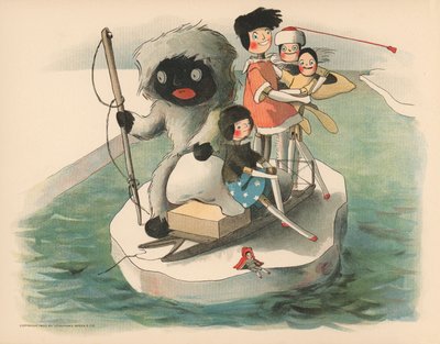 Illustration für The Golliwoggs Polar Adventures von Florence K. Upton