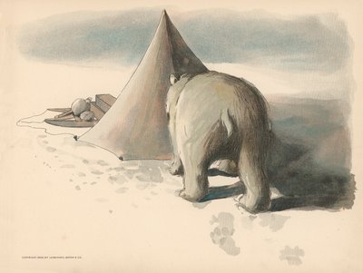 Illustration für Die Golliwoggs Polarabenteuer von Florence K. Upton