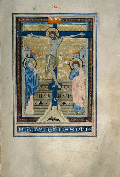 Kreuzigung (Cod. Conventi Soppressi, ms. 233, c. 151) von Florentine School