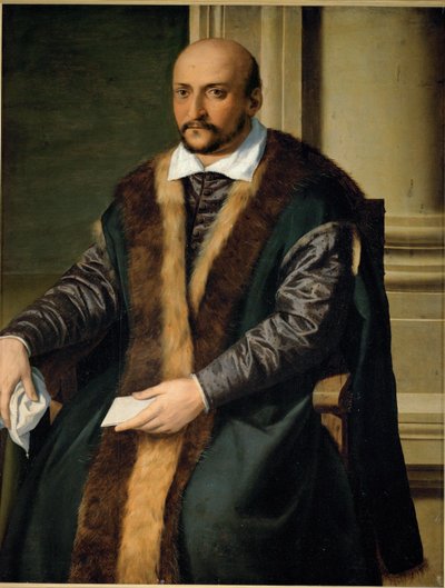 Porträt eines Mannes in einem Sessel von Florentine School