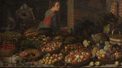 Stillleben mit Obst und Gemüse von Floris van Schooten