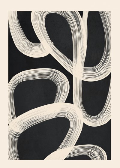 Fließende abstrakte Linien von Flow Line