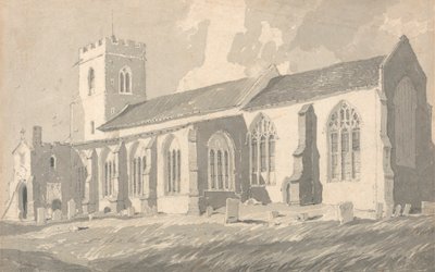 Südseite der Kirche von Catfield, Norfolk von Follower of John Sell Cotman