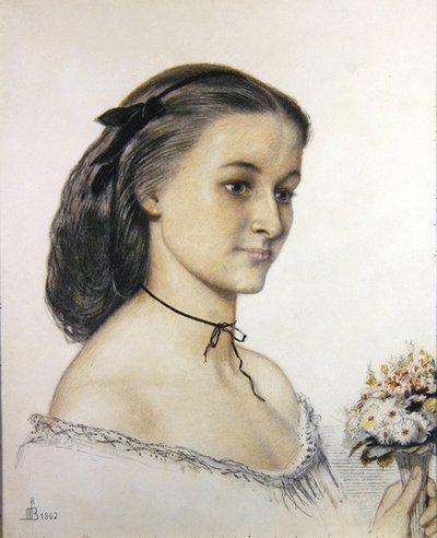 Porträt von Miss Louie Jones von Ford Madox Brown