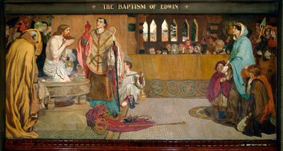 Die Taufe von Edwin von Ford Madox Brown