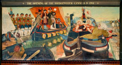 Die Eröffnung des Bridgewater-Kanals 1761 von Ford Madox Brown
