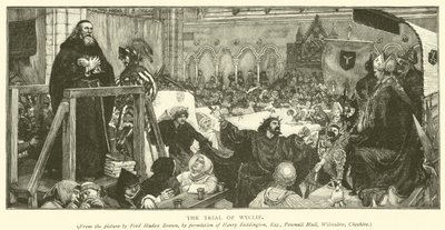 Der Prozess gegen Wyclif von Ford Madox Brown