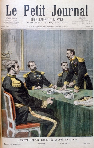 Admiral Gervais vor dem Untersuchungsausschuss, 1895 von Fortuné Méaulle