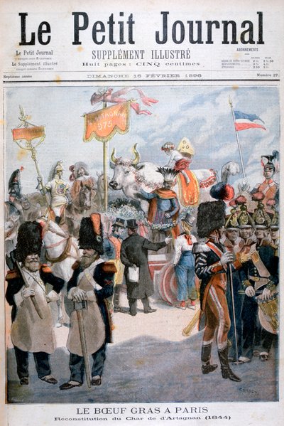Feierlichkeiten des gemästeten Ochsen in Paris, 1896 von Fortuné Méaulle