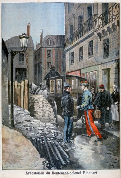 Die Verhaftung von Oberstleutnant Picquart, 1898 von Fortuné Méaulle