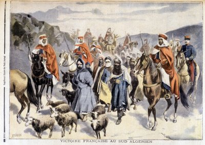 Französischer Sieg in Süd-Algerien - in „Le Petit Journal“ vom 28.03.1897 von Fortune Louis Meaulle