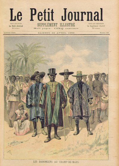 Dahomeaner auf dem Champs de Mars, Illustration aus 