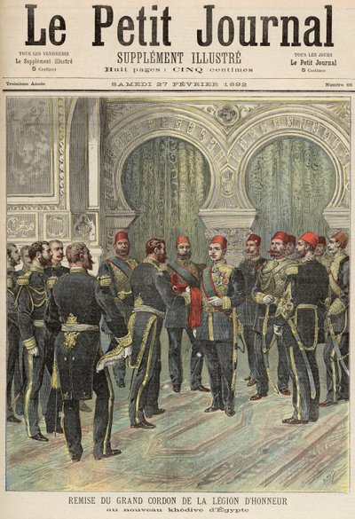 Rückkehr des Grand Cordon der Ehrenlegion zum neuen Khedive von Ägypten, aus 
