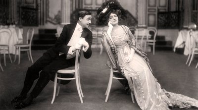 Lily Elsie und Joseph Coyne in Die lustige Witwe, 1907 von Foulsham and Banfield
