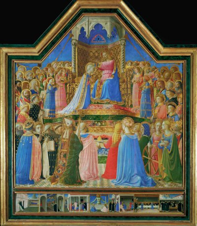 Die Krönung der Jungfrau von Fra (c.1387-1455) Angelico