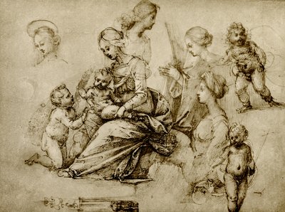 Studie zu einer Madonna von Fra Bartolomeo