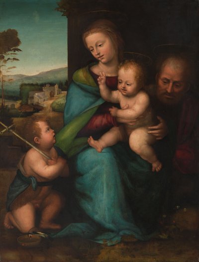 Die Heilige Familie mit Johannes dem Täufer, um 1505-1515 von Fra Bartolommeo