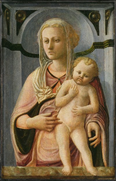 Madonna mit Kind (Detail), ca. 1435 von Fra Filippo Lippi