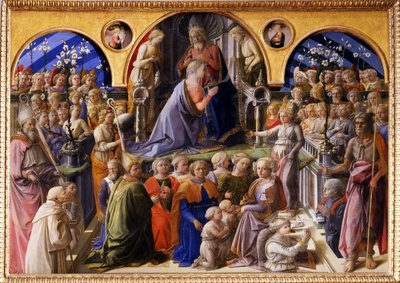 Die Krönung der Jungfrau, zwischen 1439 und 1447 von Fra Filippo Lippi