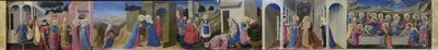Predella des Altars Die Verkündigung, ca. 1433-1434 von Fra Giovanni Angelico da Fiesole