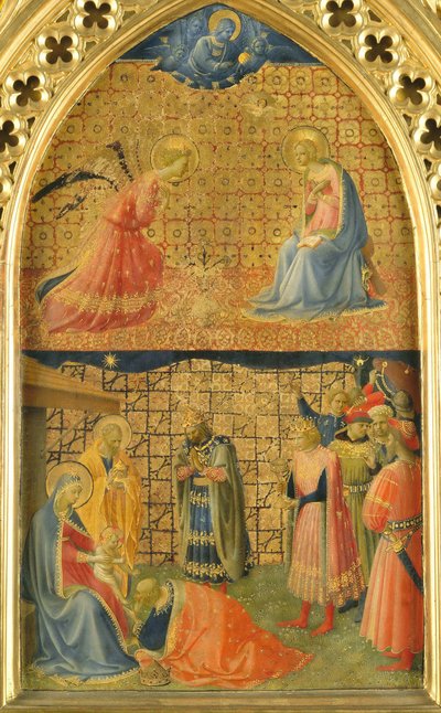 Die Verkündigung und die Anbetung der Könige von Fra Giovanni Angelico da Fiesole