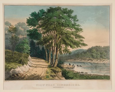 Ansicht in der Nähe von Highbridge. Harlem River, N.Y. von Frances Flora Bond Palmer