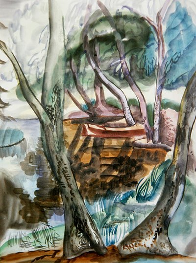 Landschaft (ca. 1935) von Frances Hodgkins
