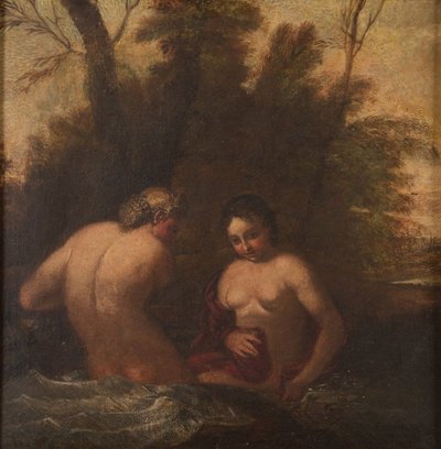 Zwei badende Nymphen von Francesco Albani