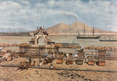 Strand von Santa Lucia in Neapel von Francesco Aversano