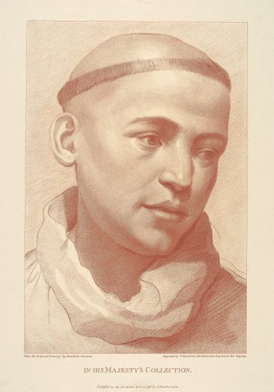 Der Kopf eines Mönchs von Francesco Bartolozzi