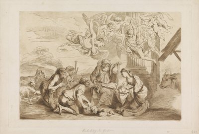 Anbetung durch die Hirten von Francesco Bartolozzi
