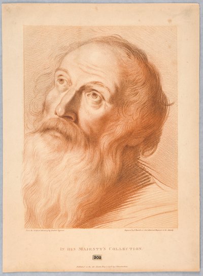 Der Kopf eines alten Mannes von Francesco Bartolozzi
