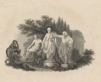 Demosthenes, Cicero und William Pitt, Earl of Chatham, 1750-1815 von Francesco Bartolozzi