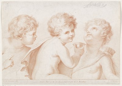 Drei Putti von Francesco Bartolozzi