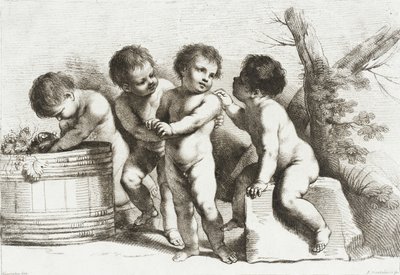 Vier Putti von Francesco Bartolozzi