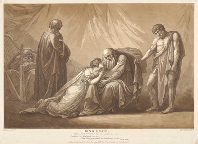 König Lear, Akt 4, Szene VII von Francesco Bartolozzi