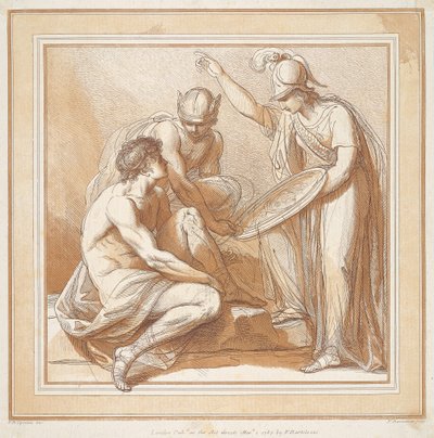 Merkur, Minerva und Paris von Francesco Bartolozzi