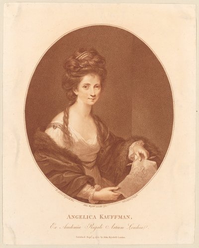 Porträt von Angelika Kauffmann von Francesco Bartolozzi