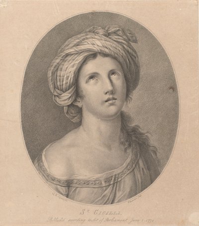 St. Cäcilia von Francesco Bartolozzi