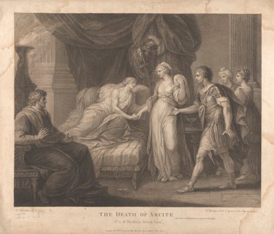 Der Tod von Arcite von Francesco Bartolozzi